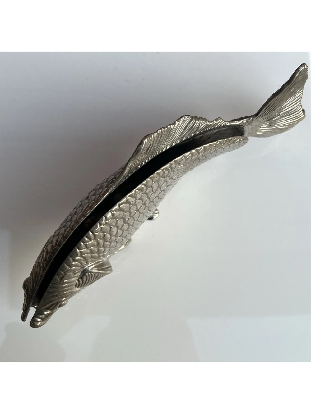 Vintage Regal Silver Plated Fish Napkin Holder Modello Depositato Made In Italy - Picture 12 of 16